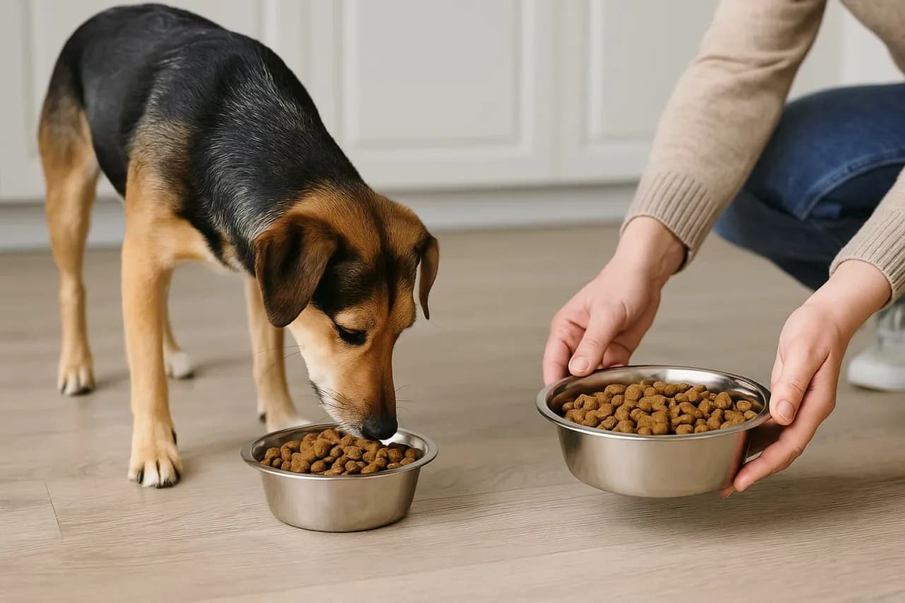 Zmiana karmy szczeniaka: Jak uniknąć problemów trawiennych?