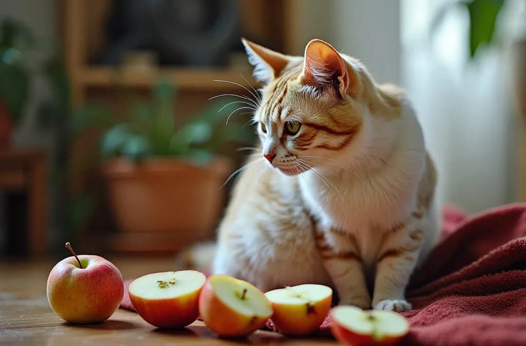 Jabłko dla kota: Bezpieczny miąższ, ale śmiertelne pestki?